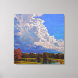 美しい農場の風景 キャンバスプリント