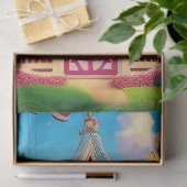 美しい農家の田舎のデクページ 薄葉紙 (ギフト)