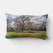 美しい農村中西部農場の風景 ランバークッション (裏面)