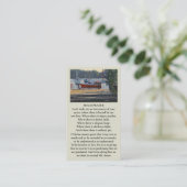 美しい追悼ボートのカード 名刺 (スタンド正面)