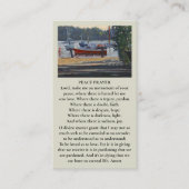 美しい追悼ボートのカード 名刺 (正面)