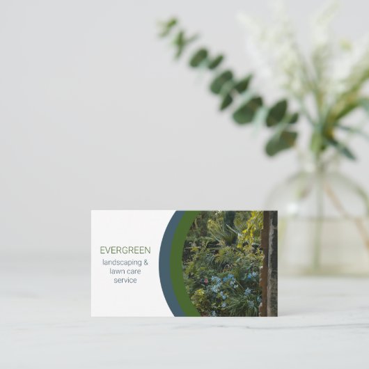 美しい造園フォト名刺 名刺 (スタンド正面)