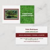 美しい造園芝生フォト名刺 名刺 (正面/裏面)