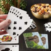 美しい遊象が草の中 トランプ (インサイチュ)