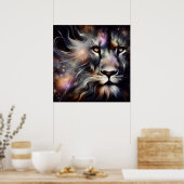 美しい邪悪なAIファンタジーデジタルアートプリント ポスター (キッチン)