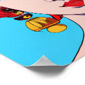 美しい部族の女性スタイリッシュはオートクチュールアニメ ポスター (角)