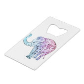 美しい部族の象 クレジットカード栓抜き (裏面アングル)