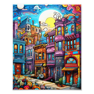 美しい都市 フォトプリント           