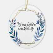 美しい都市Godspellの引用文のオーナメント セラミックオーナメント (左)