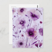 美しい野の花の花束 すぐ回復してね ポストカード (正面/裏面)