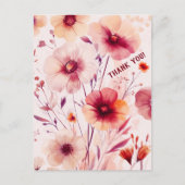 美しい野の花 花のカード ありがとう ポストカード (正面)