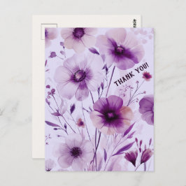 美しい野の花 花のカード ありがとう ポストカード
