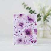 美しい野の花 花のカード ありがとう ポストカード (スタンド正面)