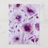 美しい野の花 花のカード ありがとう ポストカード (正面)