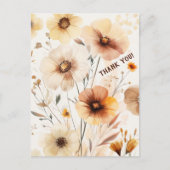 美しい野の花 花 ありがとう ポストカード (正面)