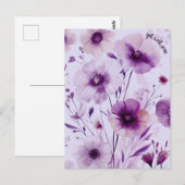 美しい野生の花 お見舞いメッセージ ポストカード (正面/裏面)