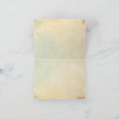 美しい野生の花 エレガントなウェディング サンキューカード (内部)