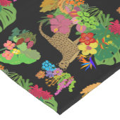 美しい野生の花,チーター,熱帯のジャングル ショートテーブルランナー (コーナー)