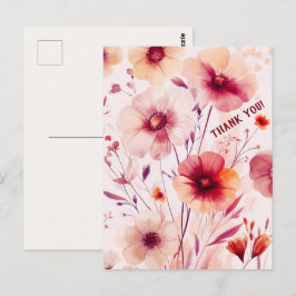 美しい野生の花 花に感謝を ポストカード