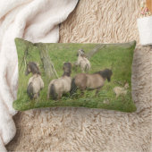 美しい野生の馬枕 ランバークッション (ブランケット)