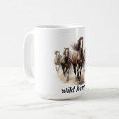 美しい野生の馬 コーヒーマグカップ (正面左)