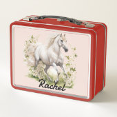 美しい野生の馬 メタルランチボックス (裏面)