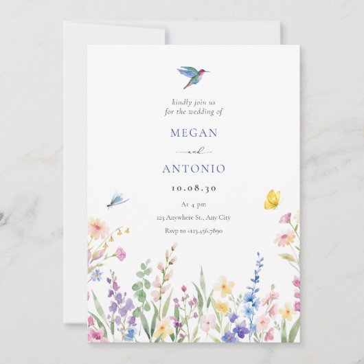 美しい野生結婚の花 セーブザデート (正面)