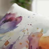 美しい野生色の庭の花水色 クッション