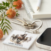 美しい野生馬 キーホルダー (正面右)