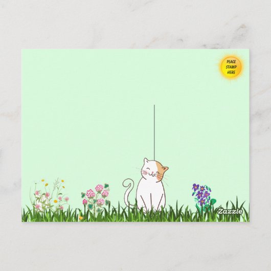 美しい野良猫はがき ポストカード (裏面)