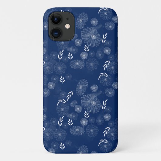美しい野花の鳩のパターン Case-Mate iPhoneケース (裏面)