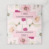 美しい野花結婚の座席表 プレイスカード (外部開封)