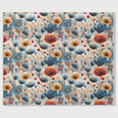 美しい野花 ラッピングペーパー (フラット)