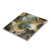 美しい金ゴールドの緑のホームタイル タイル (側面)