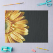 美しい金ゴールドひまわり黒地 薄葉紙 (クラフト)