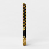 美しい金ゴールドシェブロングリッタージュエリーエレガント Case-Mate iPhoneケース (裏面/左)