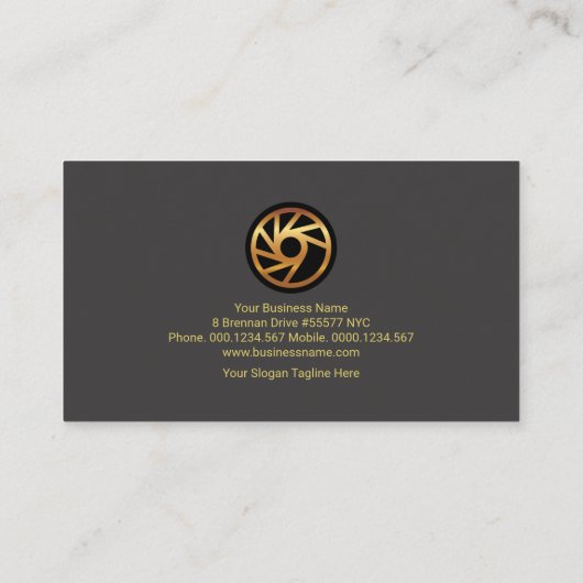 美しい金ゴールドタブグローバルディスプレイの販売マーケティング 名刺 (裏面)