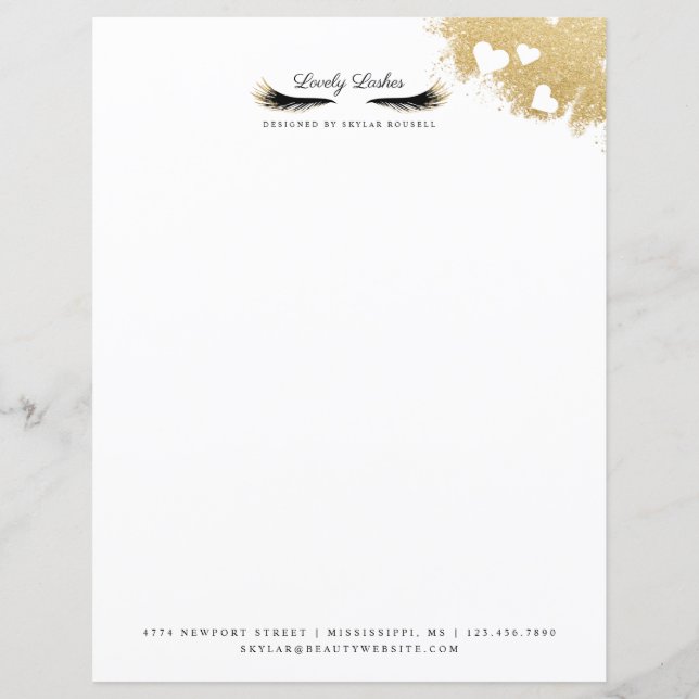 美しい金ゴールドダッシュマスカラまつげ豪華 (正面)