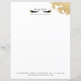 美しい金ゴールドダッシュマスカラまつげ豪華