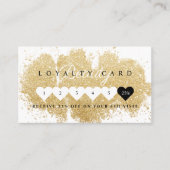 美しい金ゴールドダッシュマスカラアイラズラグジュアリー ロイヤリティカード (正面)