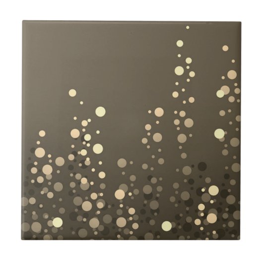 美しい金ゴールドドットホームタイル タイル (正面)