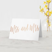 美しい金ゴールドバラ「ミセス・アンド・ミセス」 カード (黄色い花)