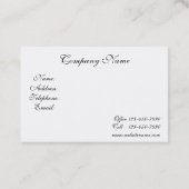 美しい金ゴールドフィリグラーピンクラベンダーの花 名刺 (裏面)