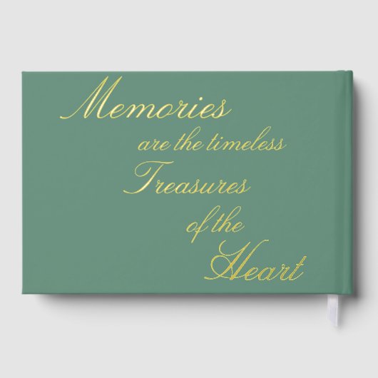 美しい金ゴールドフォイル結婚の写真/ゲストブック。 ゲストブック (裏面)