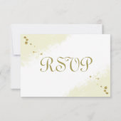 美しい金ゴールドフローラ 出欠カード (裏面)