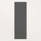 美しい金ゴールドロータスフラワーイラストレーショングレイ ヨガマット (裏面)