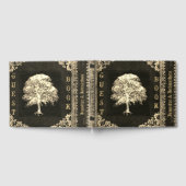 美しい金ゴールドヴィンテージルックゲストブック ゲストブック (全面)