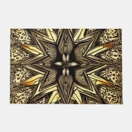 美しい金ゴールド星 ドアマット