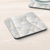 美しい金ゴールド線 コースター (左側)