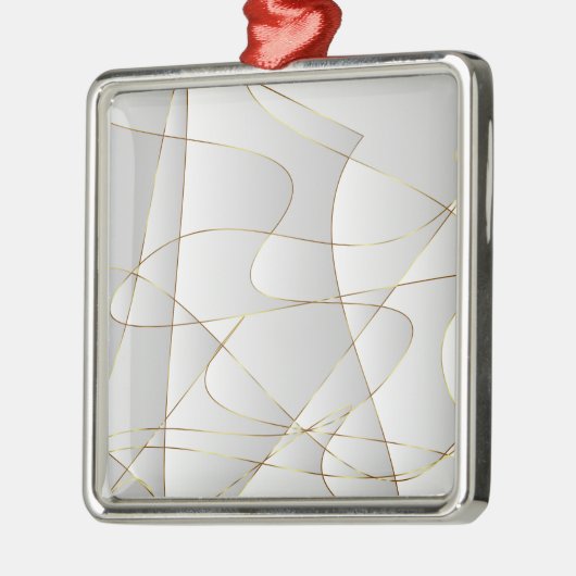 美しい金ゴールド線 メタルオーナメント (左)